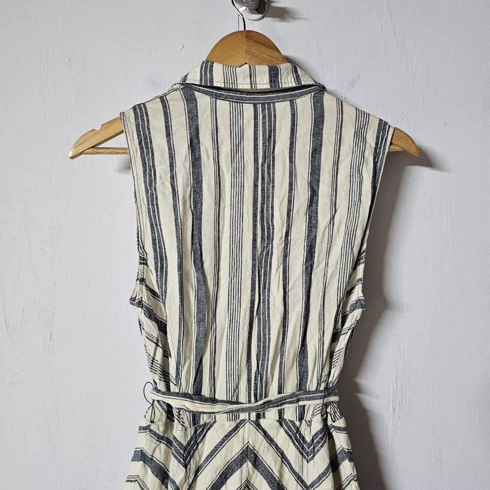 Maeve Coastel Maxi Long Button Down Sleeveless Collard Dress Womens Size Small - Picture 8 of 12